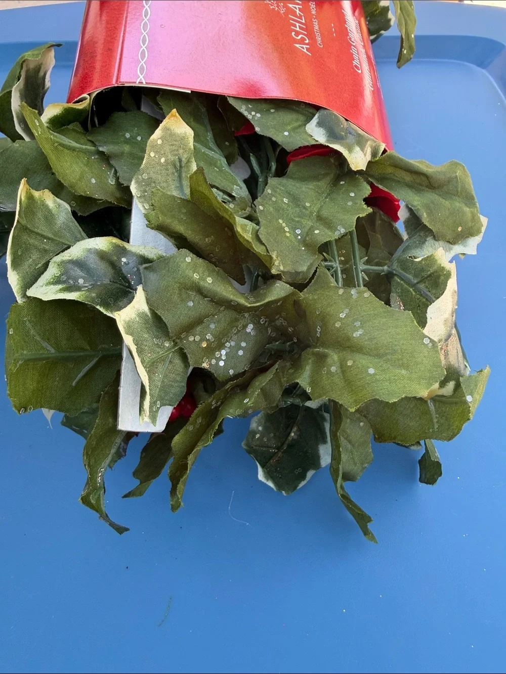 Ashland Green and Red Holiday Chain Garland